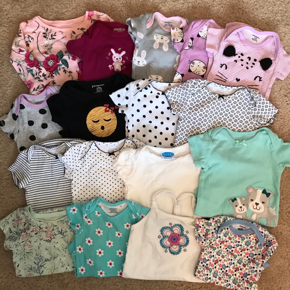Baby Girl Onesies Loy 3-6 months